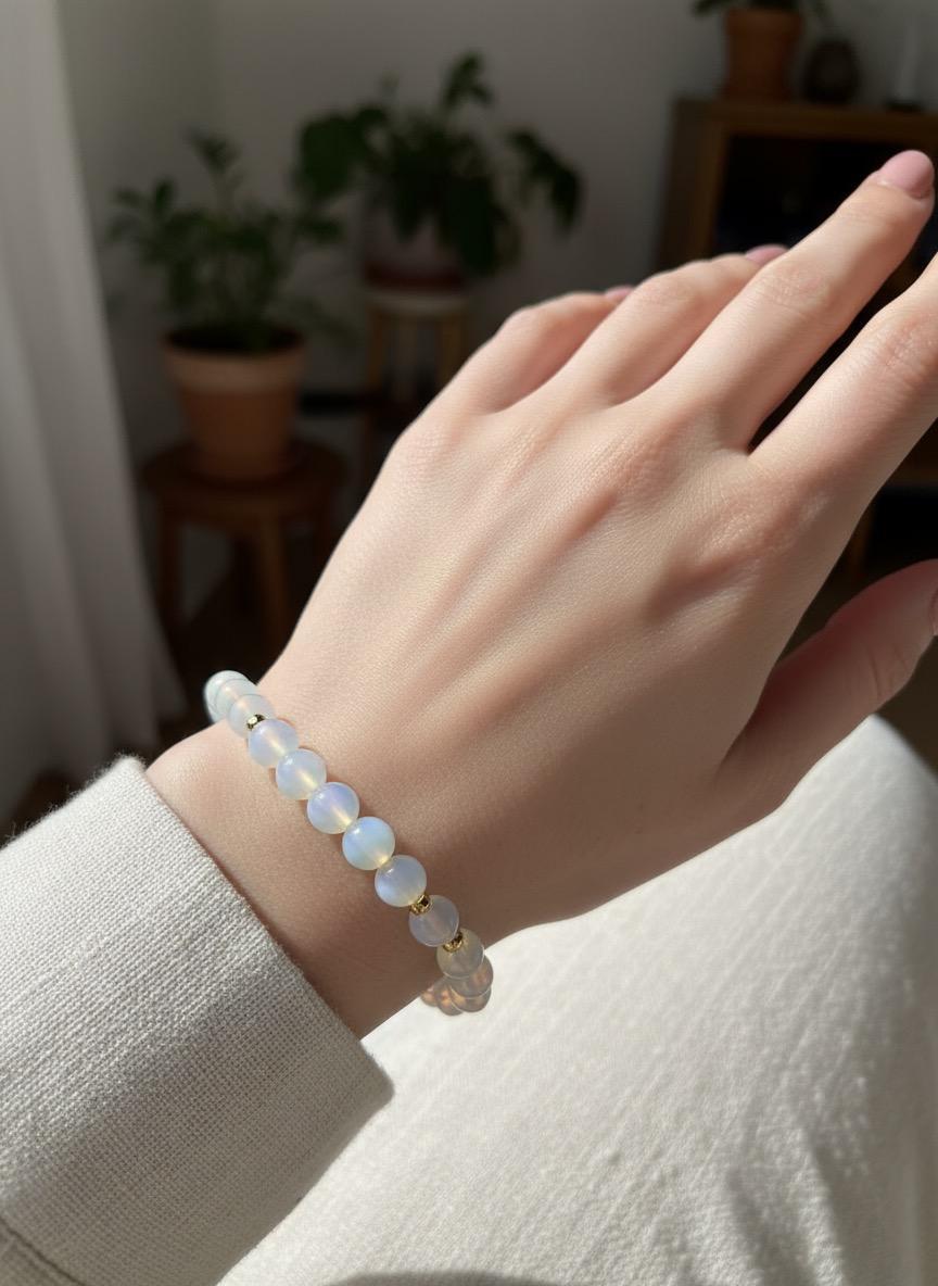 Evaarah - Energised🌈 Opal Bracelet – Radiance, Intuition & Emotional Flow